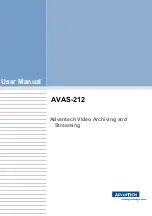 Preview for 1 page of Advantech AVAS-212 User Manual