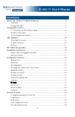 Preview for 3 page of Advantech B+B SMARTWORX IE-iMcV-T1-Mux/4 +Ethernet User Manual