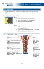 Предварительный просмотр 10 страницы Advantech B+B SMARTWORX IE-iMcV-T1-Mux/4 +Ethernet User Manual