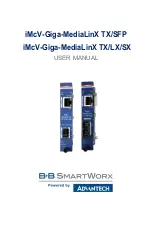 Предварительный просмотр 1 страницы Advantech B+B SmartWorx iMcV-Giga-MediaLinX TX/LX/SX User Manual