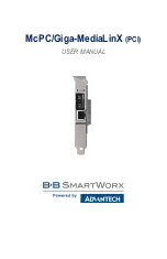 Preview for 1 page of Advantech B+B SmartWorx McPC/Giga-MediaLinX User Manual