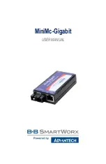 Предварительный просмотр 1 страницы Advantech B+B SmartWorx MiniMc-Gigabit User Manual