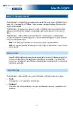 Preview for 4 page of Advantech B+B SmartWorx MiniMc-Gigabit User Manual