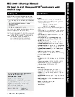 Preview for 1 page of Advantech CompactPCI MIC-3041 Startup Manual