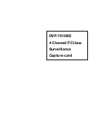 Preview for 1 page of Advantech DVP-7010BE User Manual