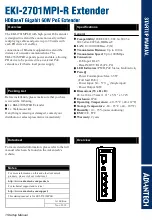 Preview for 1 page of Advantech EKI-2701MPI-R Startup Manual