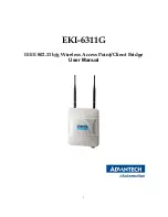 Preview for 1 page of Advantech EKI-6311G User Manual