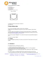 Preview for 12 page of Advantech Enterprise 120 Operation Manual