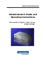 Preview for 1 page of Advantech FMS-3154R Operating Instructions Manual