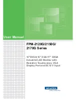 Advantech FPM-2120G Series User Manual предпросмотр