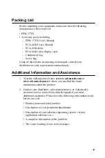 Preview for 3 page of Advantech FPM-37S Instruction Manual