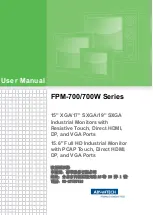 Preview for 1 page of Advantech FPM-700 Series User Manual