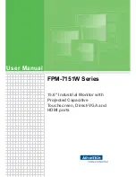 Предварительный просмотр 1 страницы Advantech FPM-7151W Series User Manual