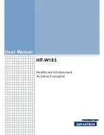 Preview for 1 page of Advantech HIT-W183 User Manual