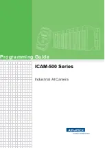 Preview for 1 page of Advantech ICAM-500 Series Programming Manual