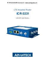 Preview for 1 page of Advantech ICR-3200 User Manual