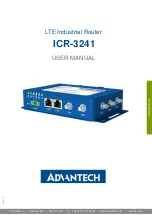 Preview for 1 page of Advantech ICR-3241 User Manual