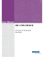 Preview for 1 page of Advantech IDK-1119R-35SXA1E User Manual