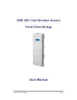 Advantech IEEE 802.11a/n Wireless Access Point/ Client Bridge User Manual предпросмотр