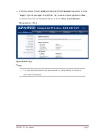 Preview for 24 page of Advantech IEEE 802.11a/n Wireless Access Point/ Client Bridge User Manual