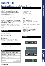 Preview for 1 page of Advantech IMC-150LI Startup Manual