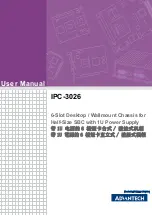 Advantech IPC-3026 User Manual preview