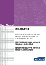 Preview for 1 page of Advantech IPC-619 User Manual