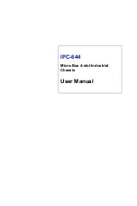 Preview for 1 page of Advantech IPC-644 Series User Manual