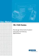 Предварительный просмотр 1 страницы Advantech ITA-7220 Series User Manual