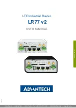 Предварительный просмотр 1 страницы Advantech LR77 v2 Libratum User Manual