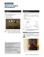 Preview for 1 page of Advantech MARS-3100-CRADLE Startup Manual