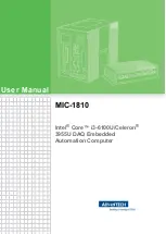 Advantech MIC-1810 User Manual preview