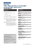 Advantech MIC-1816R Startup Manual preview