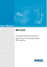 Advantech MIC-3332 User Manual preview