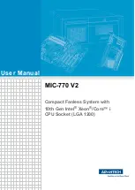 Advantech MIC-770 V2 User Manual preview