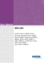 Advantech MIO-2361 Series User Manual preview