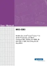 Advantech MIO-5393 User Manual preview