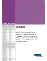 Advantech MIO-6300 User Manual предпросмотр