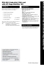 Advantech PCA-5610 Startup Manual preview