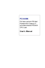 Предварительный просмотр 1 страницы Advantech PCA-6006 User Manual