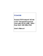 Preview for 1 page of Advantech PCA-6188 User Manual