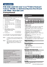 Preview for 1 page of Advantech PCE-3026 Startup Manual