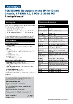 Предварительный просмотр 1 страницы Advantech PCE-5B09-06 Startup Manual