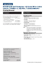 Предварительный просмотр 1 страницы Advantech PCE-5B12-07 Startup Manual