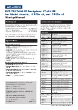 Preview for 1 page of Advantech PCE-7B17-00A1E Startup Manual