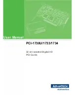 Advantech PCI-1733 User Manual preview