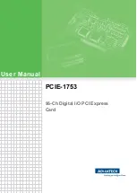 Preview for 1 page of Advantech PCIE-1753 User Manual