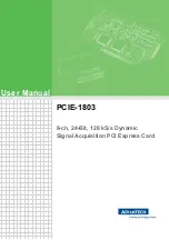 Advantech PCIE-1803 User Manual предпросмотр