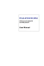 Advantech PCLD-8751 User Manual предпросмотр