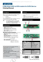 Preview for 1 page of Advantech PCM-233A Startup Manual